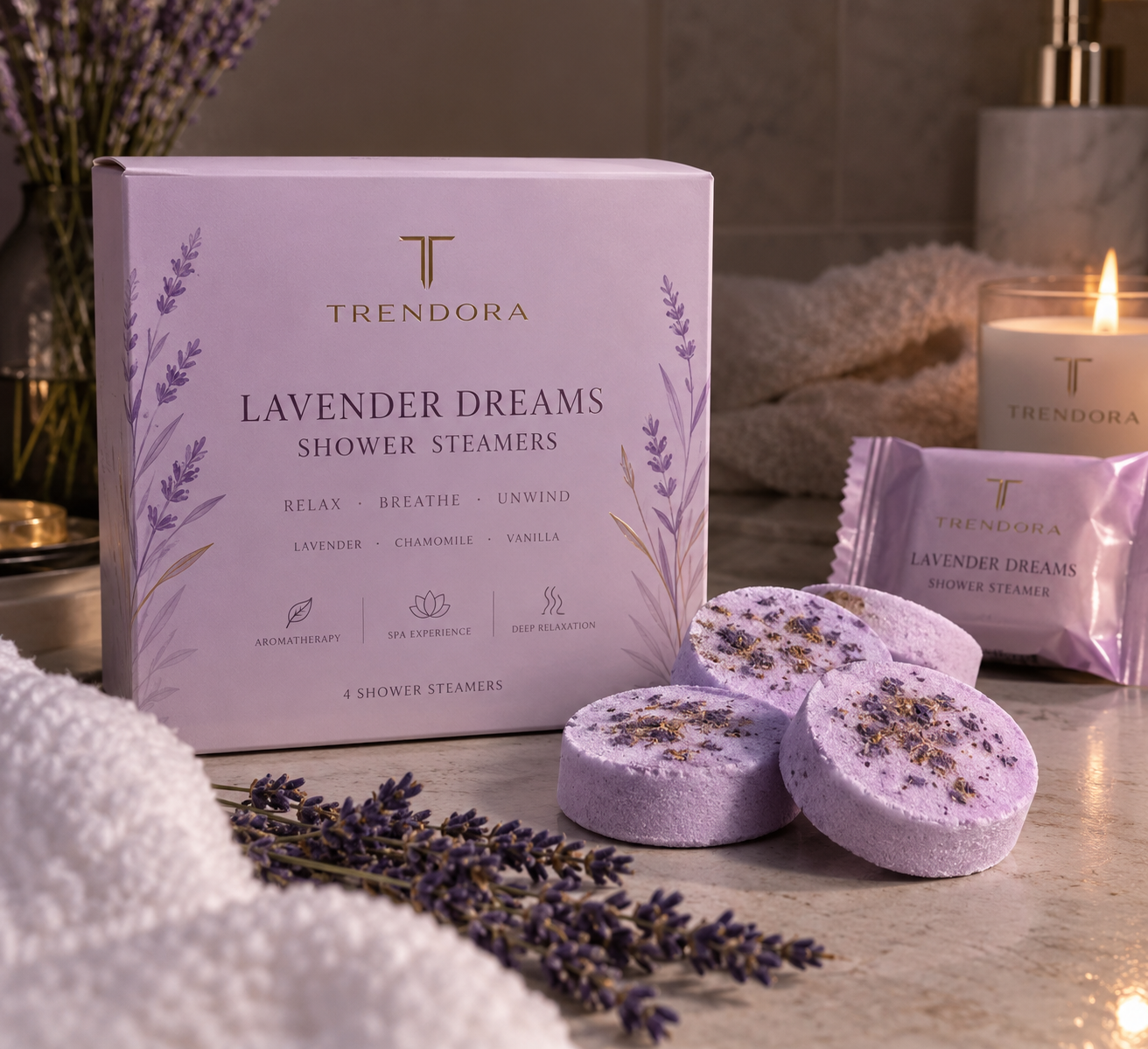 Trendora Shower Steamers – Tablete de Aromaterapie pentru Duș