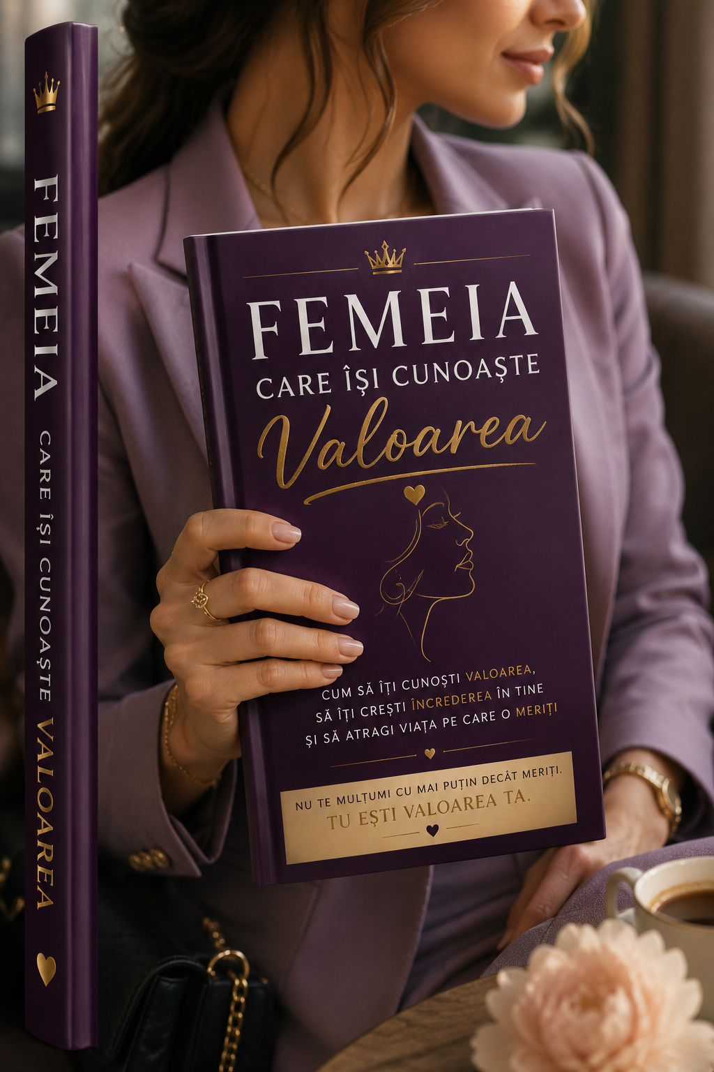 📘 Femeia Care Își Cunoaște Valoarea ✨ Cum să îți descoperi puterea interioară, să îți crești încrederea și să construiești viața pe care o meriți
