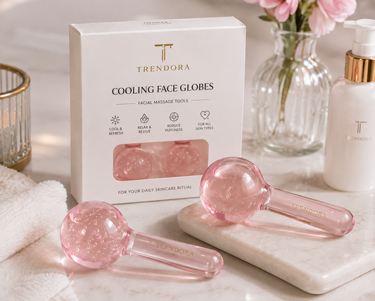 Trendora Cooling Face Globes – Globuri Reutilizabile pentru Masaj Facial și Răcorire