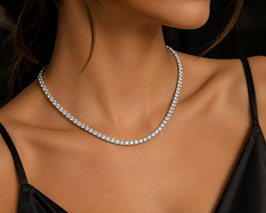 Colier Tennis Crystal Shine – Eleganță care Strălucește | Trendora