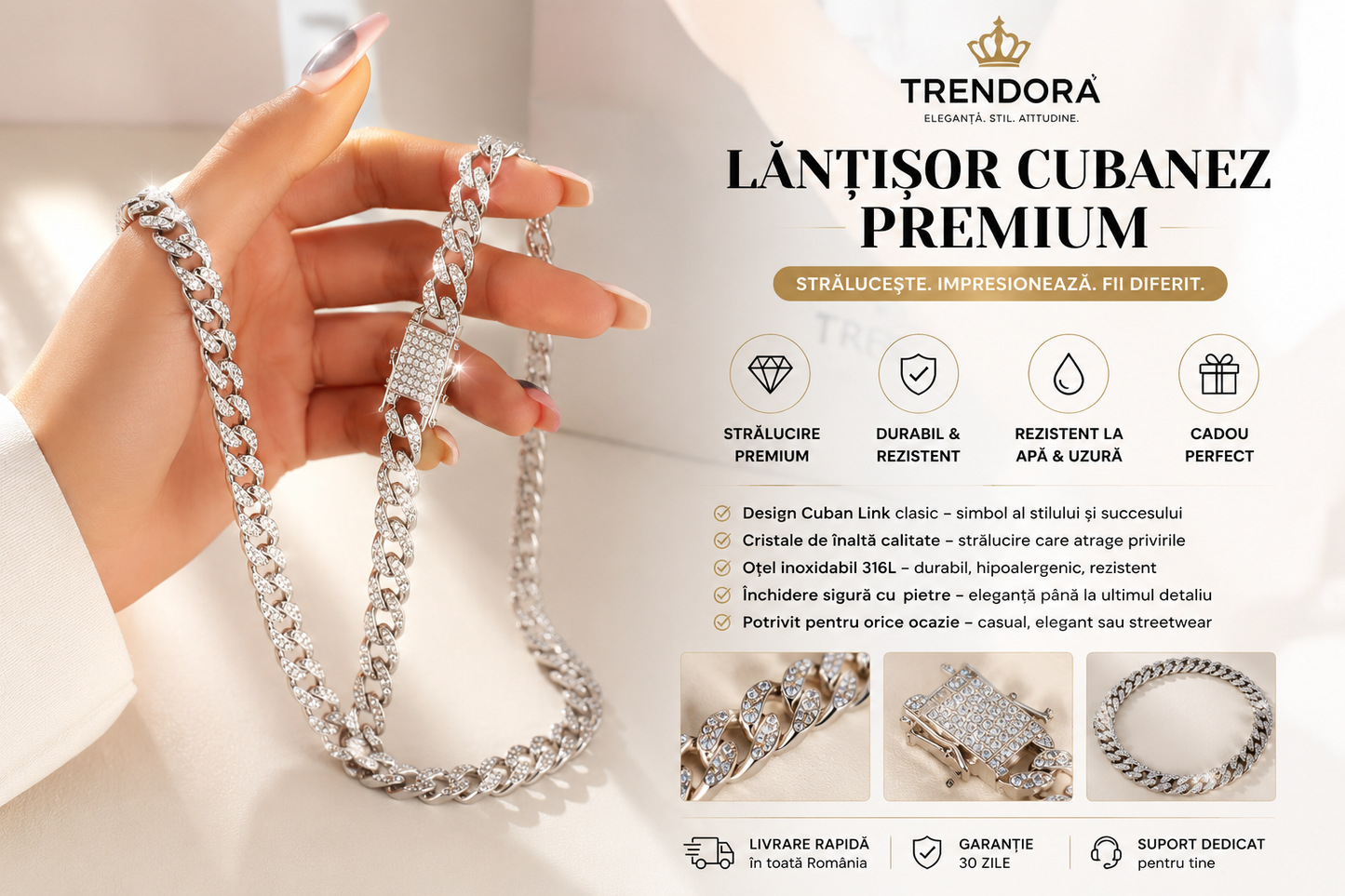 Lanț Cuban Premium – Eleganță care atrage toate privirile